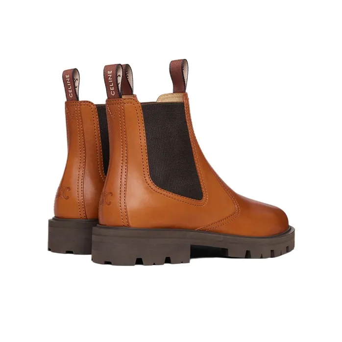 CELINE Chelsea Boots Women's Honey-3