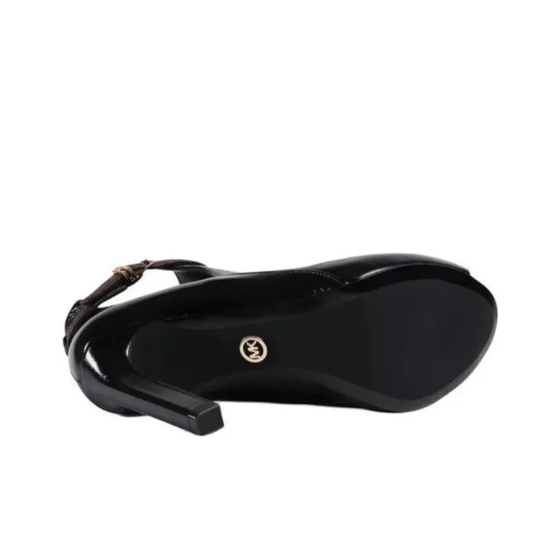 MICHAEL KORS Lawson Slim Heel Ankle Boots Women's Black-4
