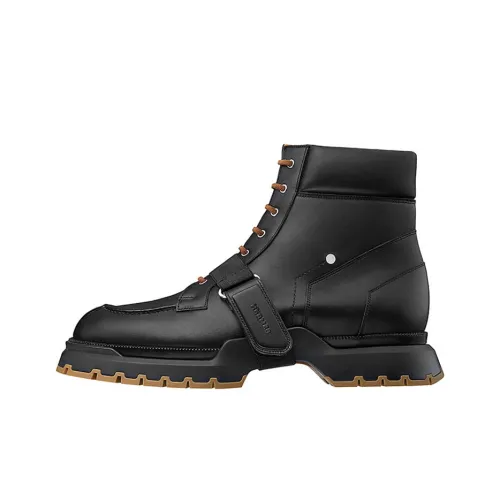 HERMES Ankle Boots Men Black