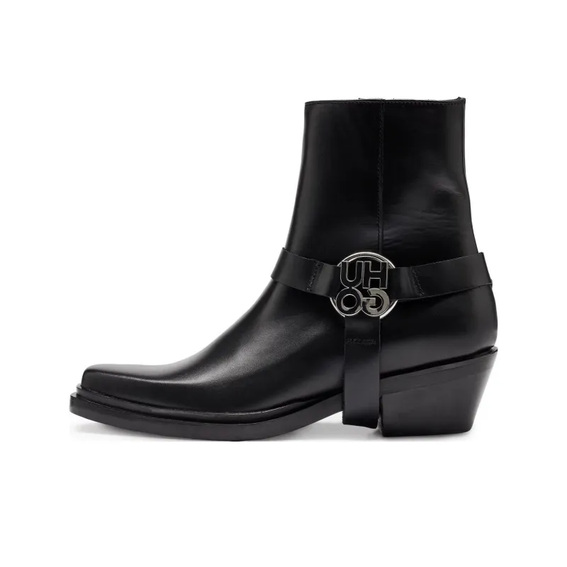 HUGO BOSS Ankle Boots 5cm Women's Black-0