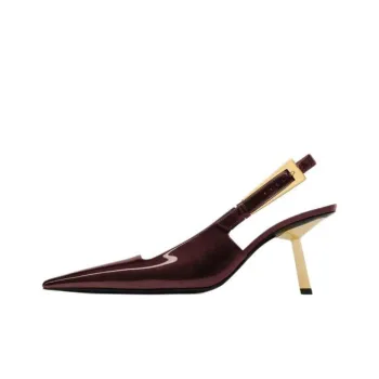 SAINT LAURENT Lee Slingback Pointed Toe Pumps
