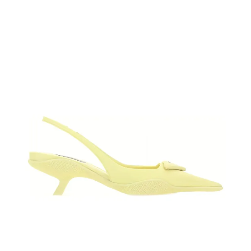 PRADA Slim Heel High Heels Women's Yellow-1