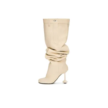 LOEWE Knee high Boots 9cm Women's Beige