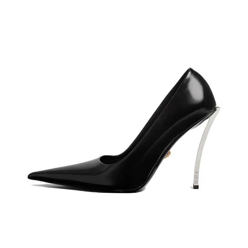 VERSACE Pin Point Leather Pumps-0
