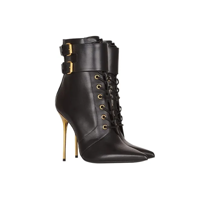 BALMAIN Uria Lace-up Ankle Bots-2