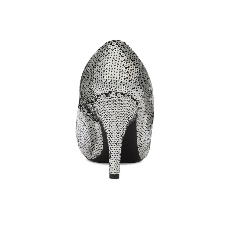 Balenciaga XL Cone Heel High Heels 11cm Women's Silver-5