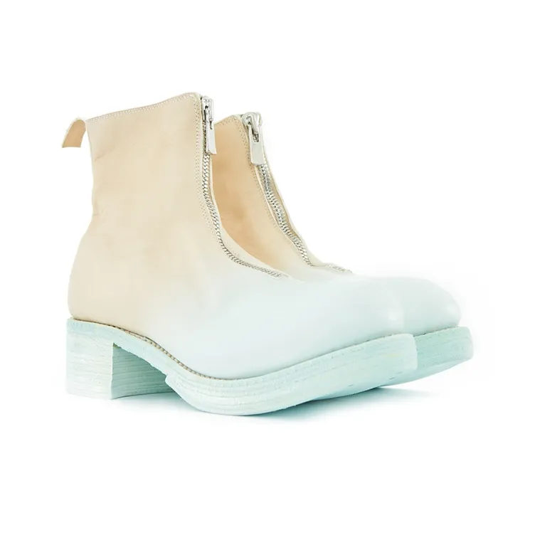 GUIDI Zip-up Gradient Ankle Boots-2