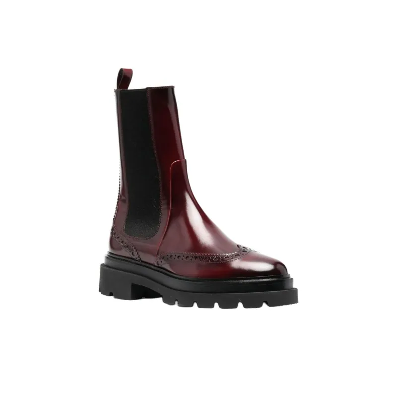 Santoni Oxford panel Boots Women's-2