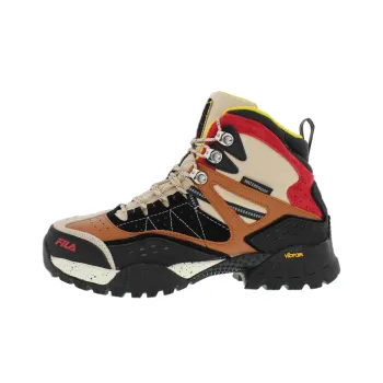 FILA Slip Resistant Water Resistant High Top Outdoor Shoes Men's Beige Black