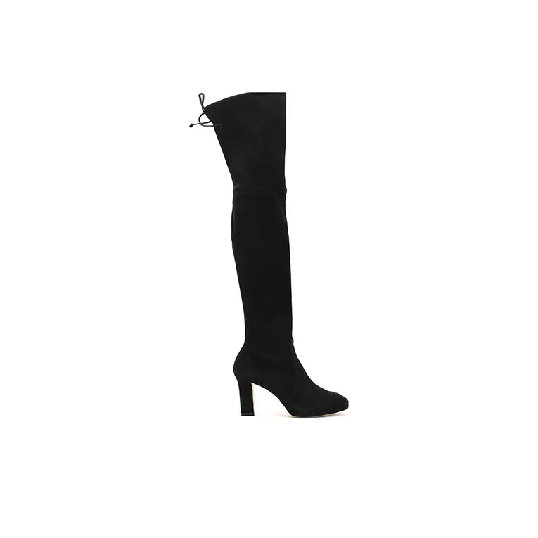 stuart weitzman 100mm Suede Thigh-high Boots-1