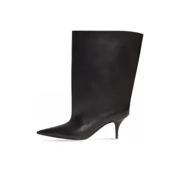 Balenciaga Waders Mid-Calf Boots 7cm Women's Black
