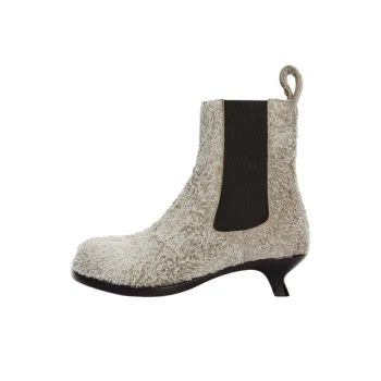 LOEWE Campo Short Chelsea Boots 4cm Women's Brown