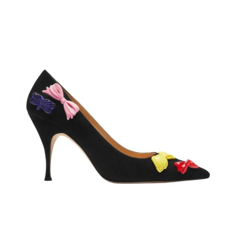 COACH Slim Heel High Heels 8.9cm Women's Black-1