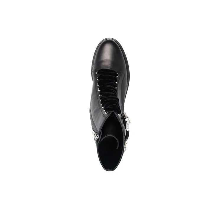 SERGIO ROSSI Sr Alyssa Leather Boots-4