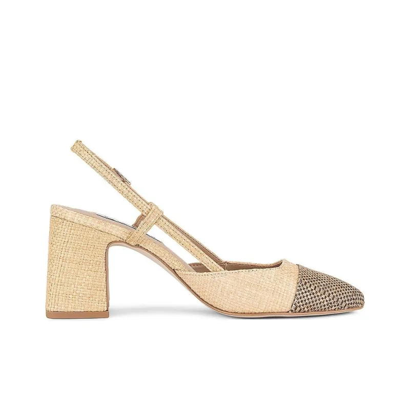 STEVE MADDEN BECKA Chunky Heel High Heels 7cm Women's Light Brown-1