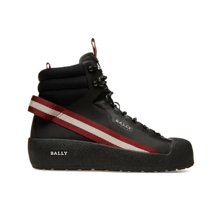 BALLY Clyde Thermal Short Snow Boots Men's Black-1