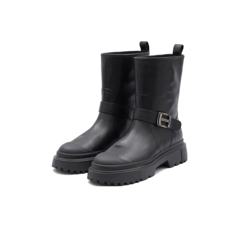 HOGAN Logo-buckle 40mm Ankle Boots-2