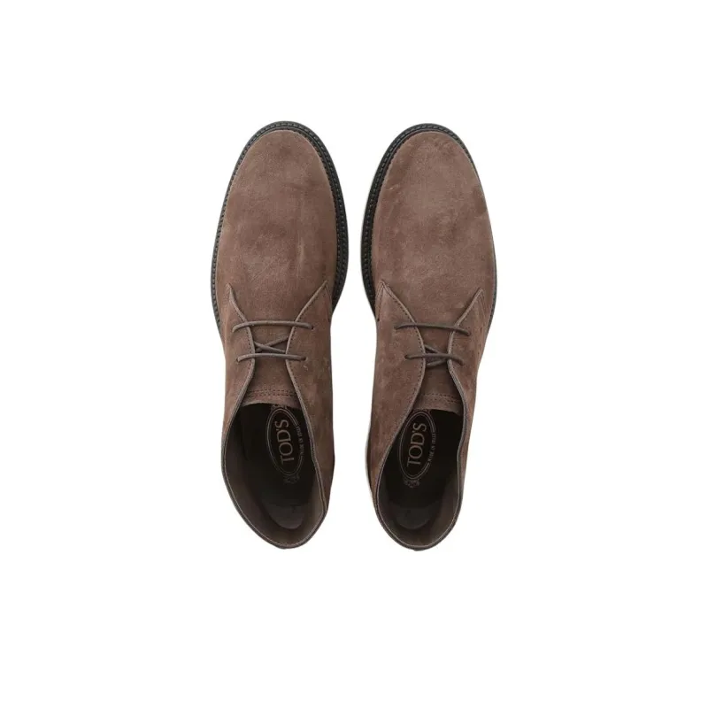 TOD'S Desert Almond Toe Ankle Boots-4