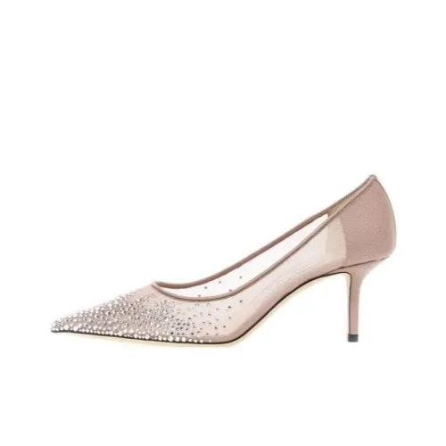 Jimmy Choo LOVE Slim Heel High Heels 6.5cm Women's Pink