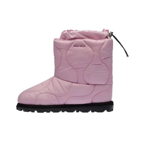 MIU MIU Mid-Calf Boots Women's Pink