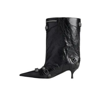Balenciaga Cagole Wide Boots Women's