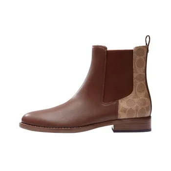COACH Short Chelsea Boots Women's Brown