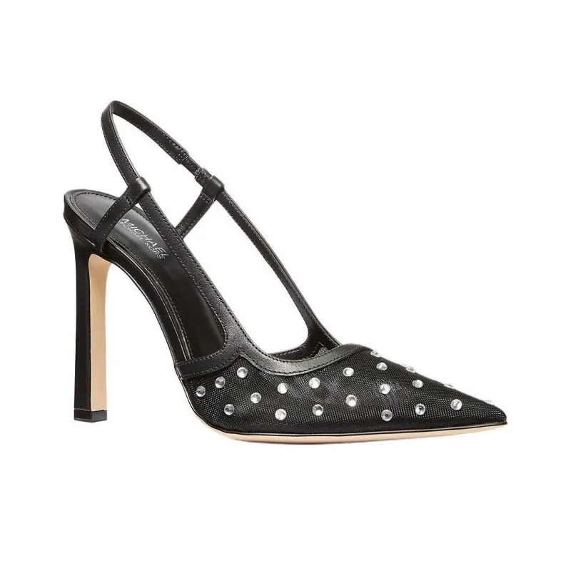 MICHAEL KORS Alora Slim Heel High Heels 10.8cm Women's Black-2