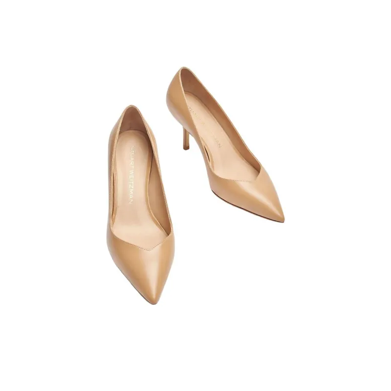 Stuart Weitzman/SW Eva Slim Heel High Heels 7.5cm Women's Dark Beige-3
