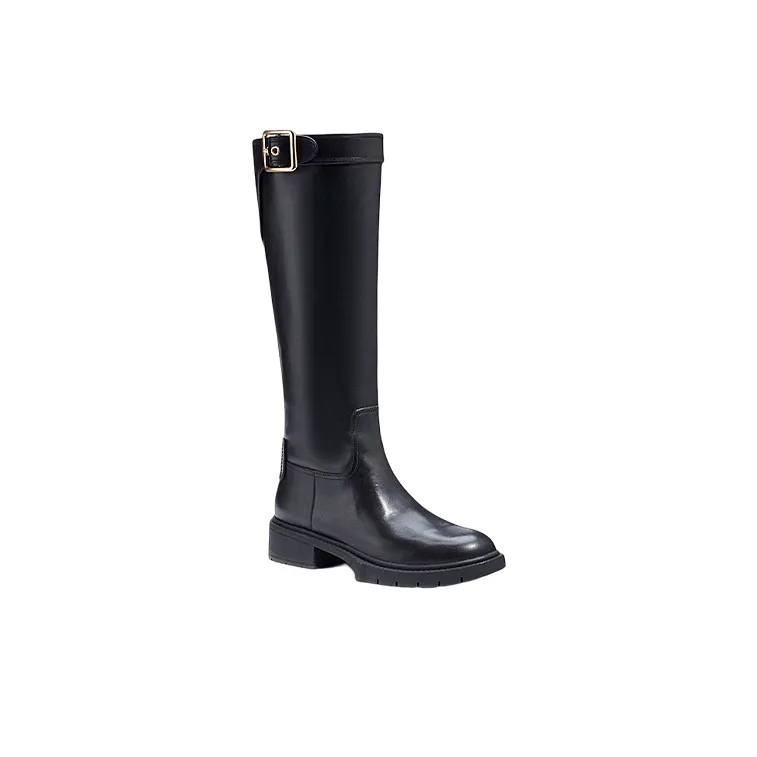 COACH Knee high Boots Women's Black-2
