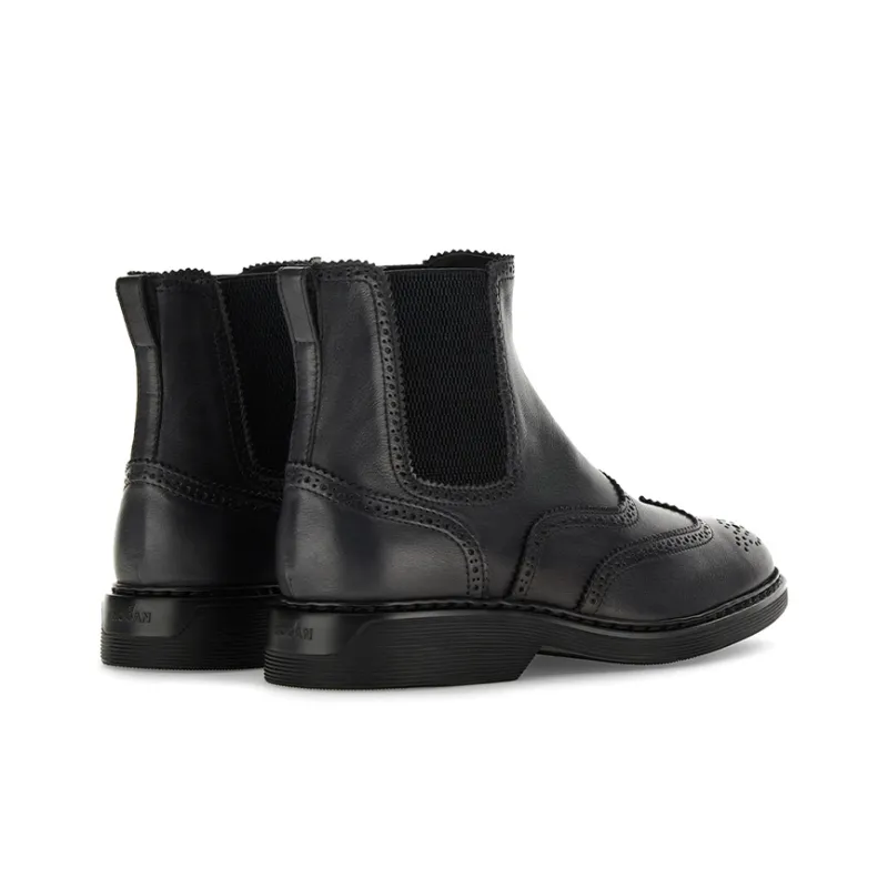 HOGAN Leather Chelsea Boots-4