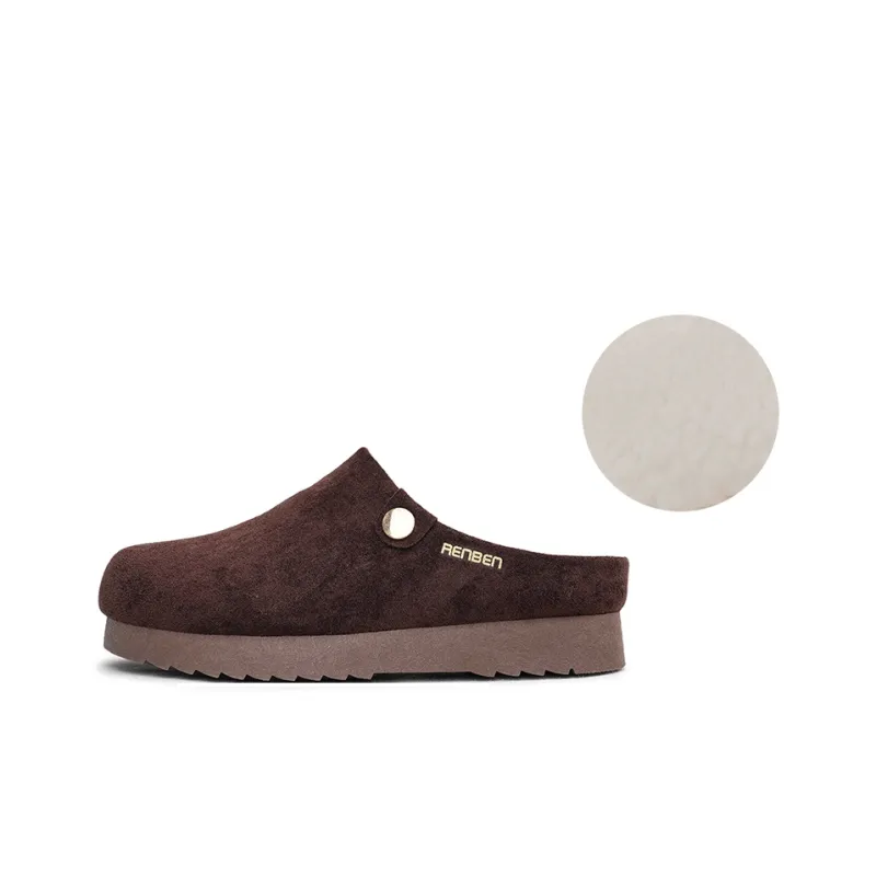 Humanism 1986 Multi Layer Sole Closed Toe Slippers Women's-1
