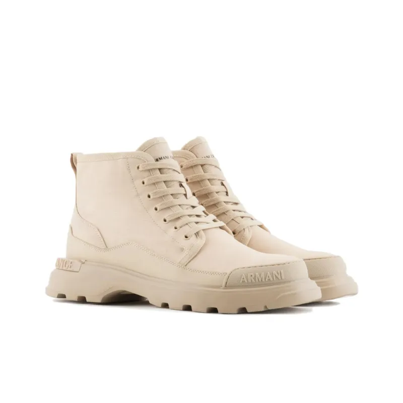 ARMANI EXCHANGE Ankle Boots Men's Ecru-1