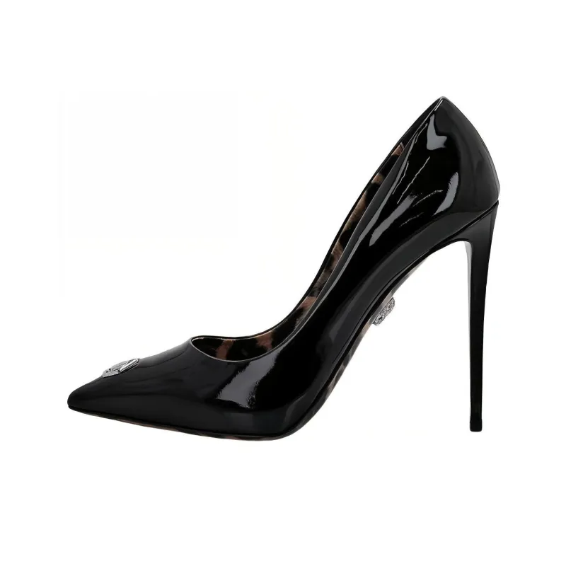 PHILIPP PLEIN Iconic Plein Decollete Patent-leather Pumps-0
