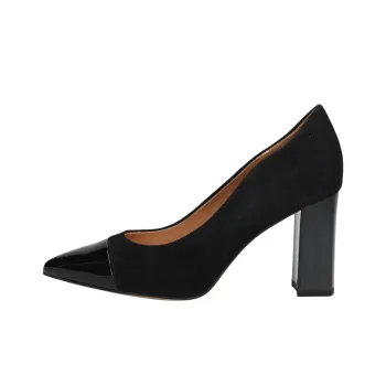 CAPRICE Effi Block Heel High Heels 8.5cm Women's Black