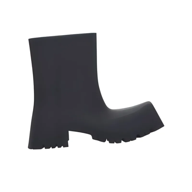 Balenciaga 50mm Trooper Rubber Boots 'Black'-1