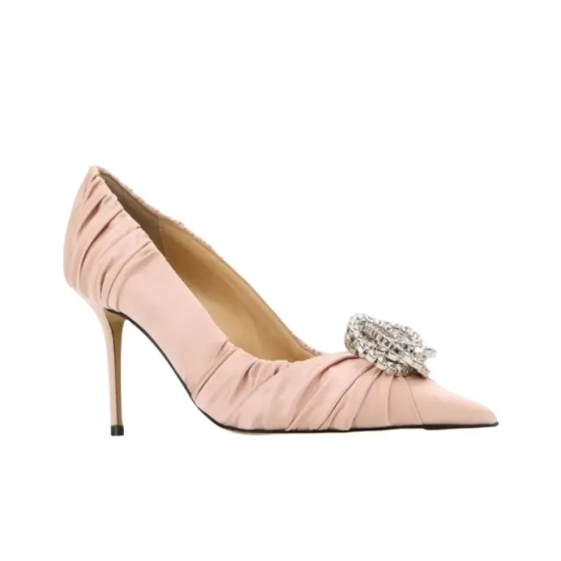MACH & MACH 85mm Satin Pumps-2