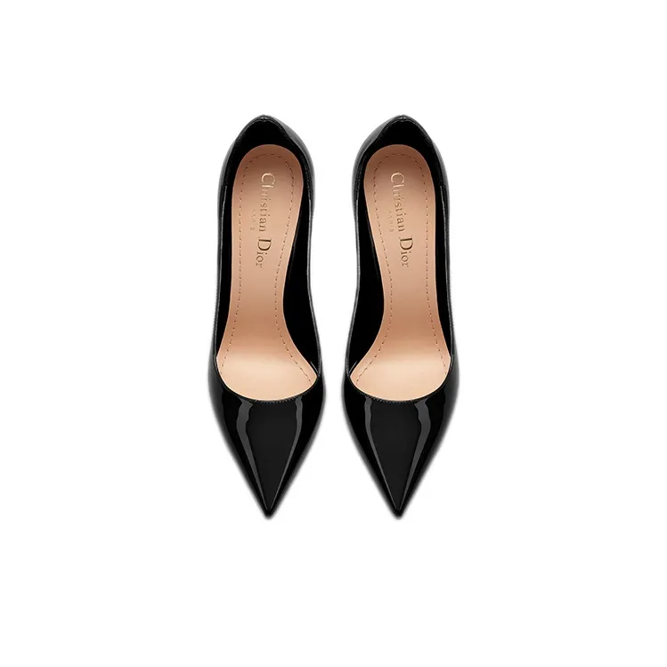 DIOR D Moi Slim Heel High Heels Women's Black-3