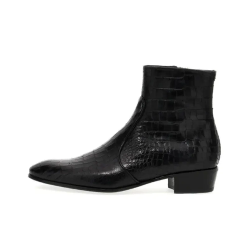 Lidfort Lusiana Crocodile-effect Boots-0