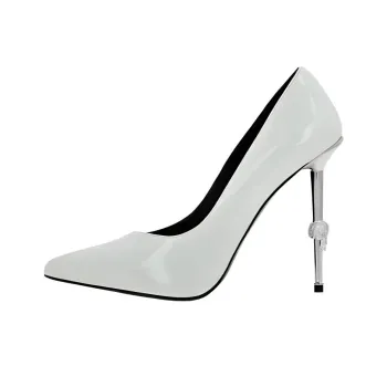 PHILIPP PLEIN Slim Heel High Heels 12cm Women's White