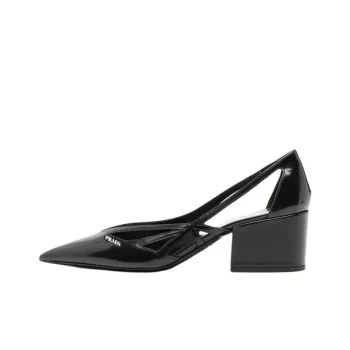 PRADA Chunky Heel High Heels 5.5cm Women's Black