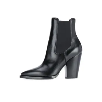 SAINT LAURENT Theo Pointed Toe Ankle Boots Women's