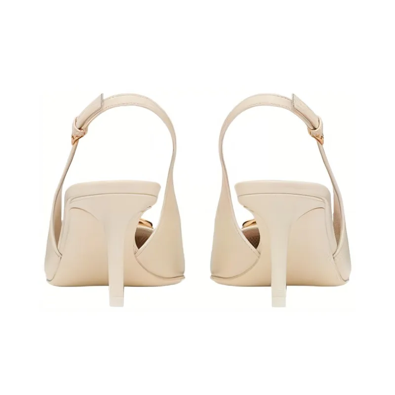 Valentino Garavani VLogo Signature 60mm Leather Slingback Pumps-2