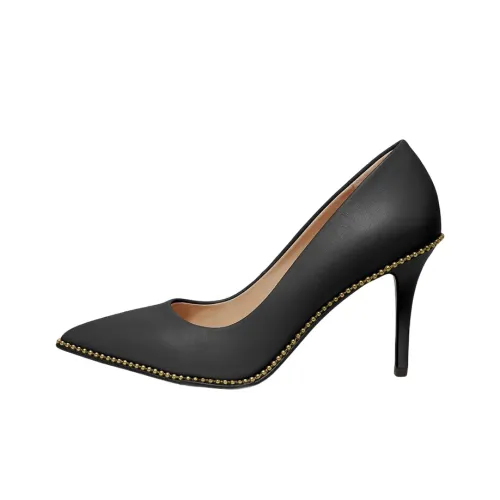 COACH Waverly Slim Heel High Heels 8.5cm Women's Black