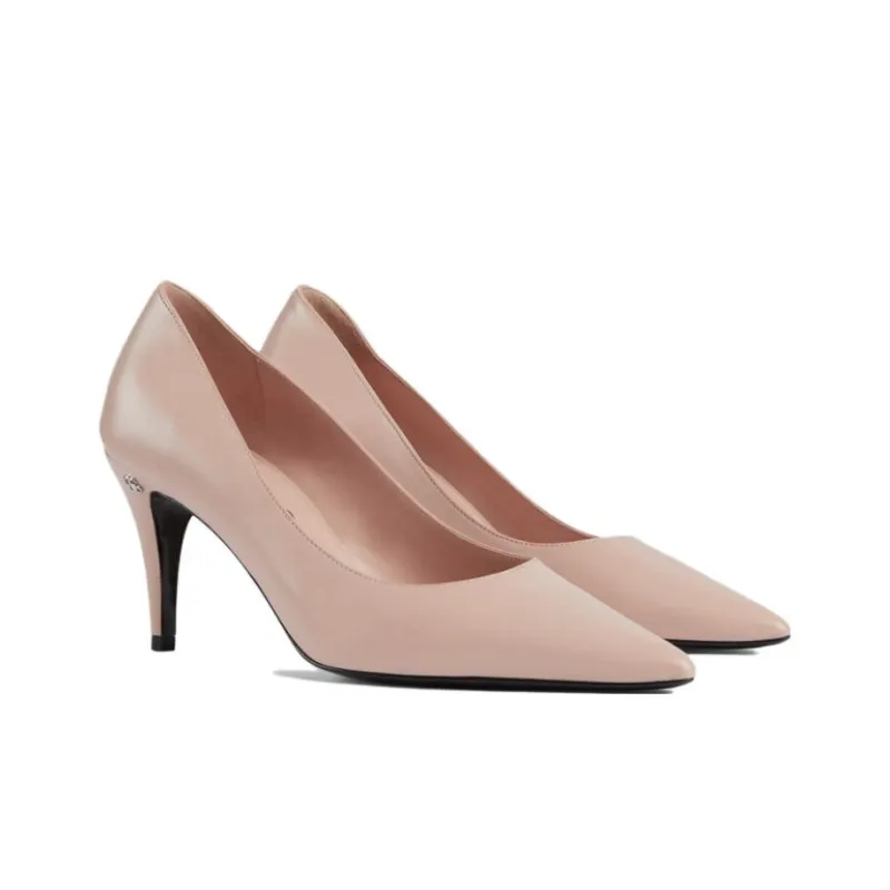 GUCCI Gg Mid heel 75mm Pump Light Pink Women's-1