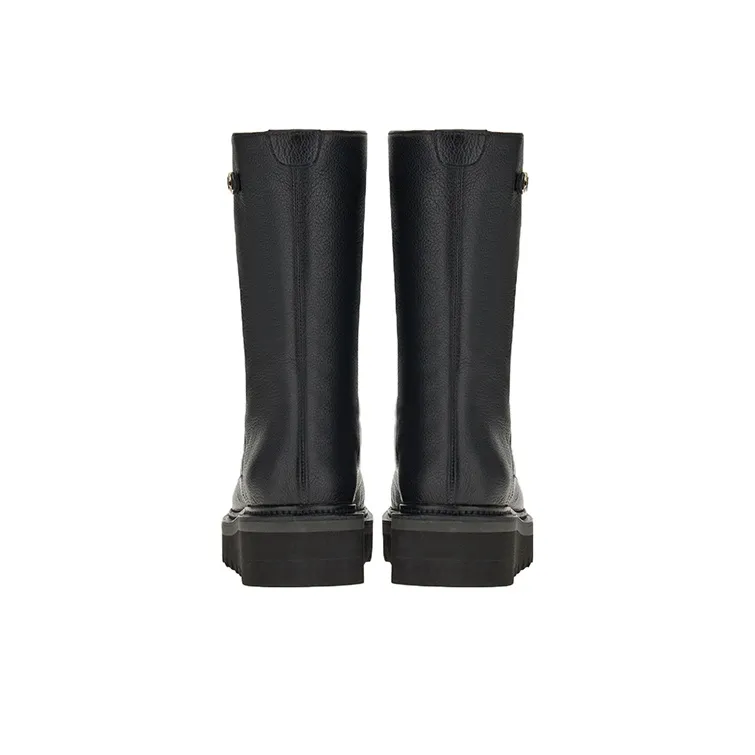 FERRAGAMO 50mm Zip-front Leather Boots-5