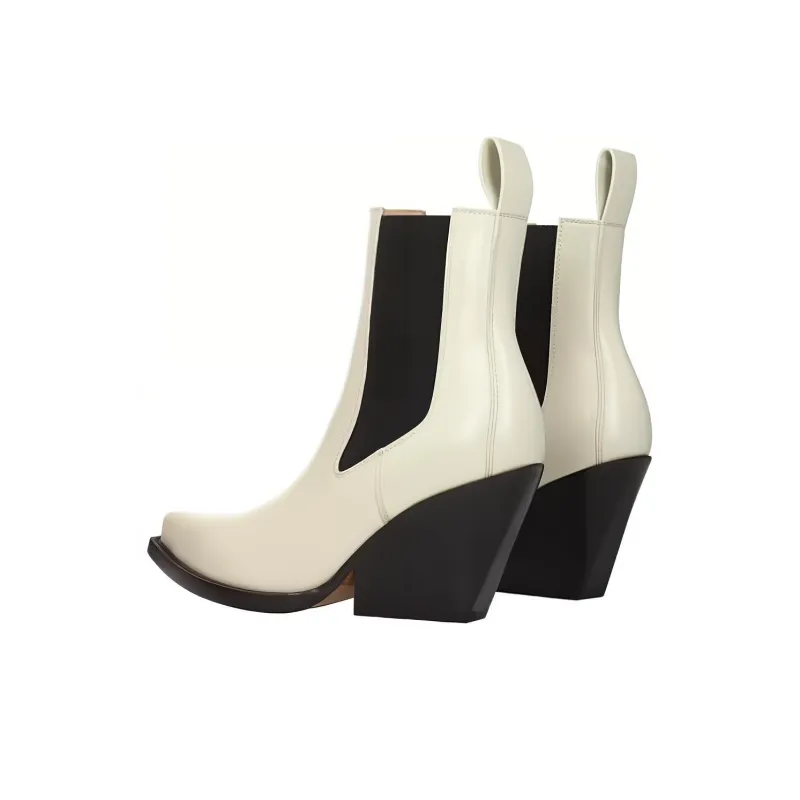 Bottega Veneta Ankle Boots Women's White-3