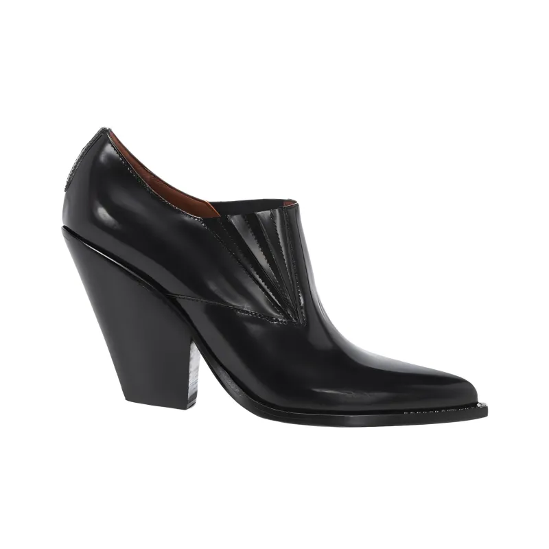 SONORA BOOTS Chihuahua Chunky Heel High Heels 9cm Women's Black-1