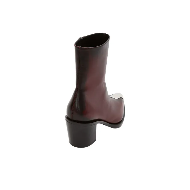 Alexander McQueen Ankle Boots Women's Dark Red-3