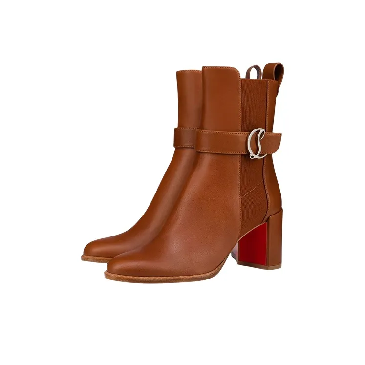 CL LUBOTING Chelsea Boots Women's Dark Brown-2