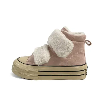 Than Than Me Warm Slip Resistant Height Increasing High Top Skateboard Shoes Women's